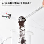 Long Handle Coffee Scoop: 18/8 Stainless Steel 5.64 Inch 1 Tablespoon Metal Measuring Spoon Tbsp Scoop for Coffee Beans, Grounds Coffee, Coffee Powder, Tea, Tall Jars (1Tbsp/15ml)