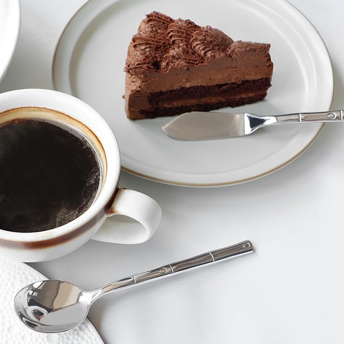 Flatware Serving Set Silverware Set Stainless Steel Cutlery Set Bamboo Pattern Mirror Finished 65 Pieces Party Event Use Wedding Housewarming Gift Service for 12