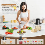 Chicken Shredder, Electric Food Chopper with Meat Grinder & Chicken Breast Shredder Tool with 250W Copper Motor, 1.5L Bowl & Bi-Level Blades Anti-Slip Base for Meat/Fruits/Vegetable/Pet Food