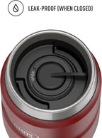 THERMOS Stainless King Vacuum-Insulated Travel Tumbler, 16 Ounce, Rustic Red