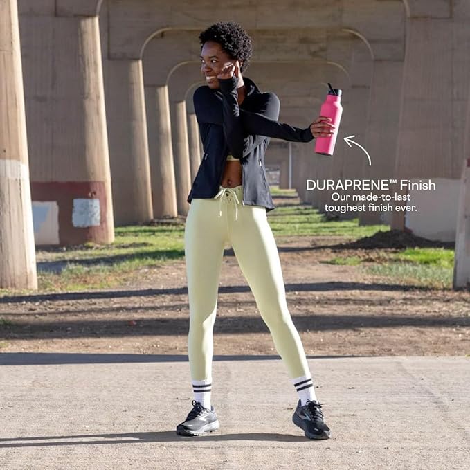 Corkcicle Sport Canteen Insulated Tumbler, Powder Blue, 32 oz – Reusable Water Bottle Keeps Beverages Cold for 25 Hours & Hot 12 Hours – Cupholder Friendly Tumbler with Screw-On Cap