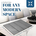 Premium Stone Dish Drying Mat – Large Foldable Kitchen Counter Mat, Super Absorbent Diatomaceous Earth with Coasters, Brush & Anti-Slip Pad – Fast Drying, Dark Gray Zen Design