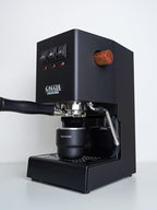 Normcore 58mm Silm Bottomless Portafilter with 18g Basket, Naked Portafilter with Black Anodized Aluminum Fit Gaggia Classic Machines, 18 g Precision Double shot Basket Included