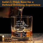 kunlisa Funny Cat Gifts Whiskey Glasses, Funny Cat Mom Dad Loves Owners Gifts for Women Men, 10 oz Drinking Rocks Glasses for Women Men Whisky Cocktail Scotch Bourbon Liquor