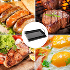 18" x 12" Nonstick Griddle for Gas & Charcoal Grill, Heavy-Duty Flat Top Griddle with Grease Tray for Cooking, Parties & Camping