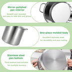 21.5QT Stainless Steel canning pot with rack and lid & canning kit set,water bath canner for canning Beginners,7 pcs Canning Supplies Kit,Compatible with natural gas and induction cookers