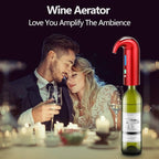 Wine Aerator Electric Wine Decanter – Easy One Touch Red & White Wine Accessories, Ideal for Beginners and Enthusiasts, Spout Pourer, Wine Preserver – Best Christmas Day Gifts for Dad (Lucky red)