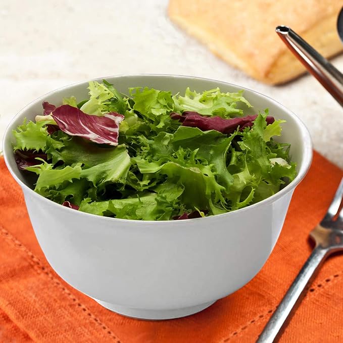 Foraineam 6 Pack 40 Ounce Porcelain Serving Bowls Large Soup Bowls White Pasta Cereal Bowl Set