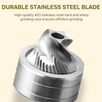 Mini Manual Coffee Grinder, 40 Adjustable Settings, Portable Hand Mill with 30g Capacity, Conical Burr for Espresso, Pour Over, Travel, Camping, Office (Gray)