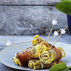 Minisland White Love Heart Cocktail Picks, 4.7 Inch Long Bamboo Fancy Toothpicks for Appetizers, Decorative Valentines Bridal Wedding Party Food Drinks Garnish Fruit Skewer Sticks 100 Counts -MSL135