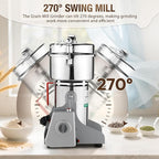 Electric Grain Mill Grinder-2500g 110V 4100W Performance Grain Mill,Suitable for Kitchen, Household,Commercial Use of Crushing Dry Grains,Spices,Herbs,Coffee,Corn,Pepper Grinder. (2500g)