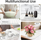 Stone Dish Drying Mat, 24"(L)×16"(W) - Fast-Drying, Collapsible Kitchen Counter Mat for Dishes, Cups & Bottles with Sanding Tool + Placemat, White