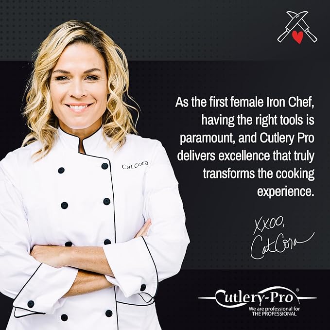 CatCora Melon Baller, Professional 18/8 Stainless Steel Dual Blades 22/30-MillimeterFor Melon Balls and Garnishes, Ergonomic Soft-Grip Handle