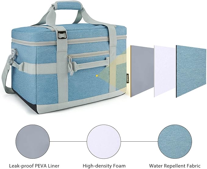 TOURIT Cooler Bag 48/60 Cans Insulated Soft Cooler Large Collapsible Cooler Bag 32/40L Lunch Coolers for Picnic, Beach, Work, Trip