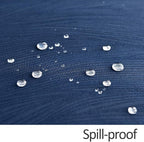 maxmill Square Tablecloth Swirl Design Spillproof Wrinkle Free Heavy Weight Soft Table Cloth Decorative Fabric Table Cover for Outdoor and Indoor Use Square 52 x 52 Inch Navy Blue