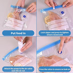 Sous Vide Bags, 30 PCS 10"X13.5" Reusable Vacuum Seal Bags for Food,Vacuum Zipper Sealer Bag for Sous Vide Cooking,Freezer Safe,Microwave Heating and Food Storage