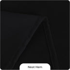 Fitable 8 Pack Rectangle Tablecloths: Stain Resistant Wrinkle Free Circle Table Clothes, Washable Reusable Polyester Table Covers for Wedding Party Birthday Banquet Reception(Black, 60x102 Inch)