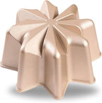 Baker's Secret Nonstick for Fluted Cake Pan, Heavy Duty Die Cast Aluminum Fluted Cake Baking Pans, 2 Layers Non-stick Coating For Easy Release - The Cast Aluminum Collection (Nova)