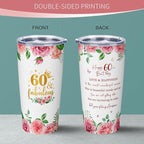 60th Birthday Gifts for Women, Birthday Gifts for 60 Years Old Woman, 60th Bday Gift Ideas, 1965 Bday Gift for Women, 60 Years Old 20oz Tumbler for Woman