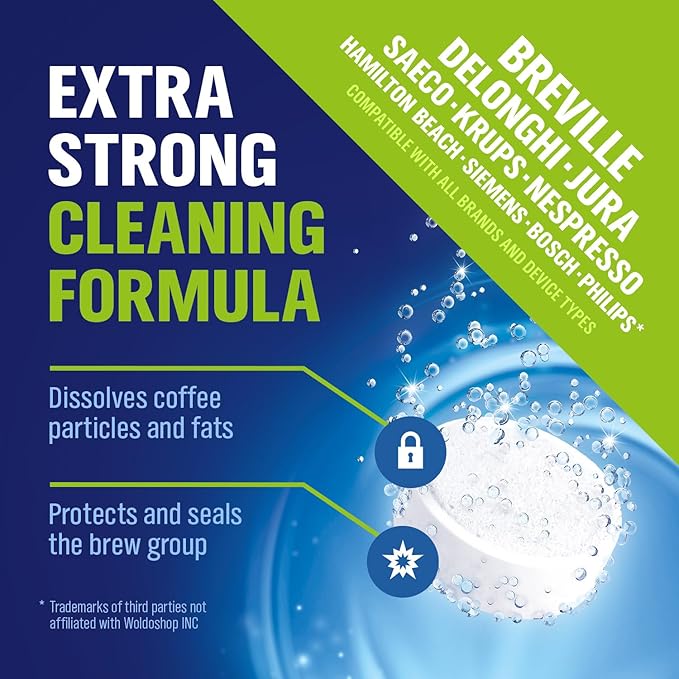 Cleaning Tablets for Espresso & Coffee Machine 40 Tabs - compatible with Breville Espresso Machines