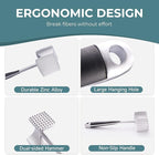 KITEXPERT Meat Tenderizer Hammer with Comfortable-Grip Handle, Dual-side Mallet for Kitchen, Heavy Duty Pounder For Tenderizing Steak, Beef and Fish