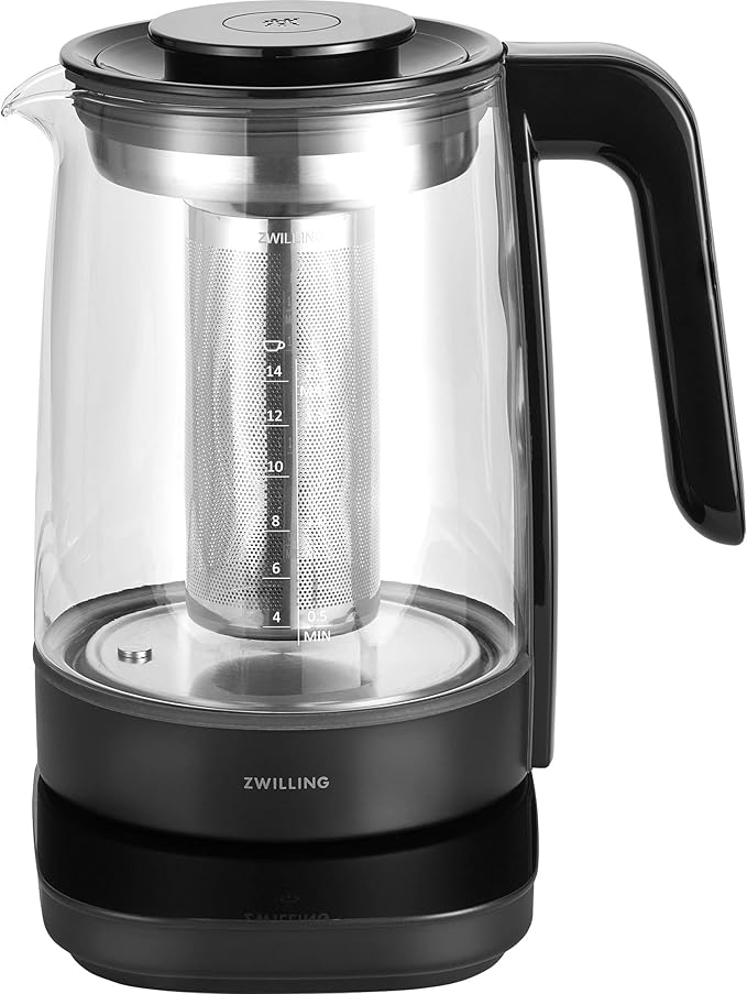 ZWILLING Enfinigy Glass Kettle, Tea Kettle, Black