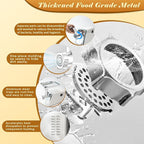 Electric Meat Grinder, Multifunctional Stainless Steel Meat Grinders, 3-Second Fast Meat Grinding with 5 Grinding Plates, 2 Stainless Steel Cutting Blades, 1 Sausage Maker and Kubbe Kit for Kitchen