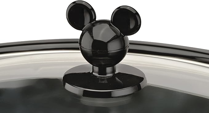 Disney DCM-502 Mickey Mouse Oval Slow Cooker with 20-Ounce Dipper, 5-Quart, Red/Black