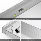 Stanbroil 22 Inch Stainless Steel Flat Top Griddle Replacement Top for Blackstone 22" Tabletop Griddle Station, Griddle Top Replacement with Rear Grease System