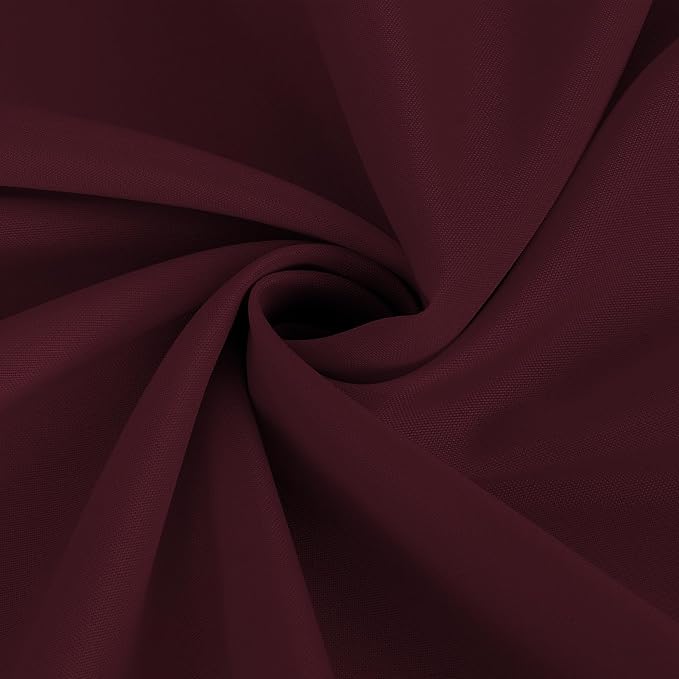 Fitable Burgundy Tablecloths for 6-8 Foot Tables, 6 Pack - 70 x 120 Inches - Reusable and Washable Table Clothes, Polyester Fabric Table Covers for Wedding, Party, Banquet