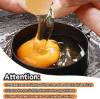 4 Pack Egg Ring Compatible with Blackstone Griddle, 3.5" Egg Rings with Silicone Handle, Round Nonstick Metal Eggs Molds for Frying Eggs, Portable Grill Accessories for Breakfast Omelette Sandwich