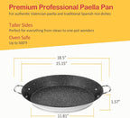 ACTIV CUISINE Paella Pan, 14 Inch Stainless Steel Paella Pan, Non-stick Coating, Seafood and Meat for 6 Servings, Cooking Pan Suitable for All Cooktops Including Induction, 36 CM