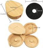 Margarita Salt Rimmer Set, 3-Tiers Salt Rimmer for Cocktails, Bamboo Margarita Salt Rimmer, Bar Salt and Sugar Rimmer for Margarita Kit, Bloody Mary, Manhattan Drinks, Bartender Tool Set