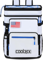 Large Backpack Cooler 36 Can Cooler Backpack with 2 Insulated Compartments Leak Proof Waterproof Travel Backpack, Camping Beach Picnic Lunch Thermal Bag for Women and Men