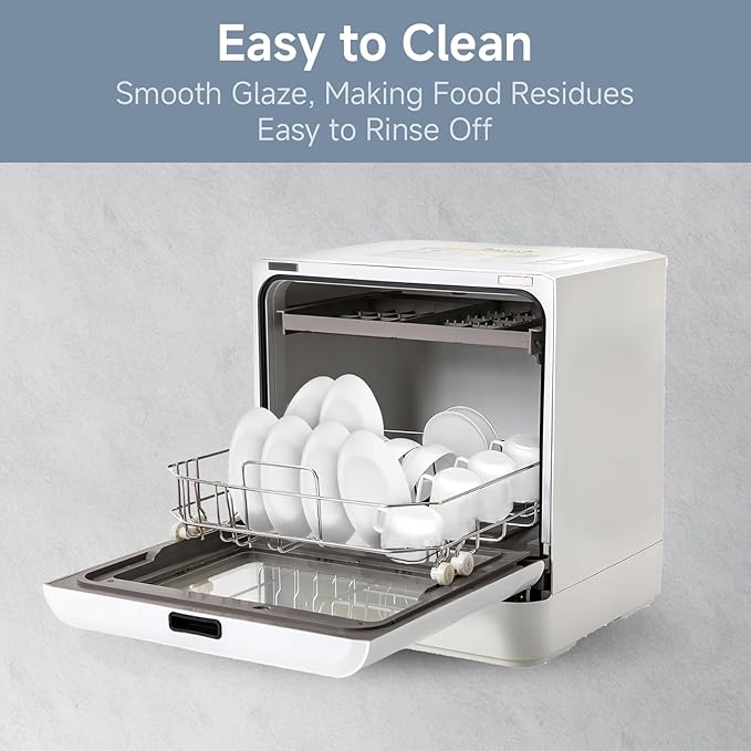 White Ceramic Dessert Plates Set of 8, 8 inch, Appetizer Plates, Salad Plates, Small Plates, Microwave & Dishwasher Safe