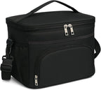 24 Cans/15L Insulated Lunch Bag for Women Men Adults Fit and Fresh Lunchbox Containers Soft Lunch Tote Cooler Bag for Work Home Outdoor Travel Hiking Picnic Beach with Adjustable Straps