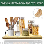 Bamboo Cutting Board for Ninja Foodi DCT401 DCT402 SP101 SP201 SP301 SP351 Smart Oven Countertop Convection Oven, 17.8" × 12", Non-Slip Design, 100% Natural Organic Bamboo