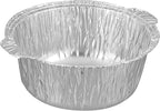 Foil Lux 3.5 Quart Pans And Lids, 10 Disposable Pots With Lids - Oven-Ready, Stove Compatible, Aluminum Foil Baking Pans, Freezable, For Outdoor Camping, Vacation, Picnic, And More - Restaurantware
