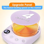 Coffee Mug Warmer - Fastest Heating & Highest Temperature, Coffee Cup Warmer for Desk Auto Shut Off, 4 Temp Settings & 1-12H Timer, Smart Electric Beverage Warmer for Coffee, Tea (Purple)