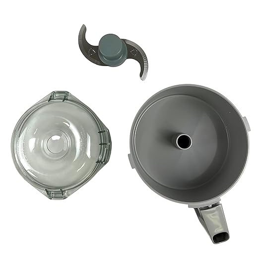 Robot Coupe R2B, Food Processor Cutter and Mixer, 3-Quart Polycarbonate Bowl, 1 HP, 120v, Gray/Red/Clear, Vertical Cutting, Pulse Control, Smooth "S" Blade, Commercial Kitchen Use