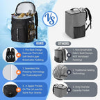 Cooler Backpack, Lightweight and Large Capacity Soft Backpack Cooler, Leak Proof Cooler Bag for Men Women