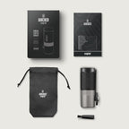 WACACO Exagrind, Manual Coffee Grinder, Stainless Steel Conical Burr, High Precision Adjustable Coffee Bean Grinder with Hand Crank, Handheld Portable Grinder for Espresso, Pour-over, Camping, Travel