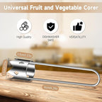 Apple Corer, Stainless Steel Apple Core Remover Tool, Pepper Seed Core Remover, Multifunctional Pepper Corer for Vegetable Fruit Practical Kitchen Gadget Tools (1 Pcs)