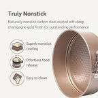 Nonstick 8 Inch Springform Cheesecake Pan | PFOA & BPA Free Non Toxic Spring Form Cake Mold | Best Nontoxic Non Stick Springform Pans for Baking | Leakproof Cake Tin