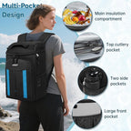 ANILD 30 Cans Cooler Backpack Soft Insulated Leak Proof for Men and Women, 2 Insulated Compartments Portable Backpack for Travel, Camping, Beach and Picnic