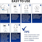 Powerful Vertuo Cleaning Pods and Capsules Cleaner Kit - for Coffee Machines - Made from 100% Plant-Based 1st Grade Formula - Includes 6 Cleaning Capsules Only Compatible with Vertuo