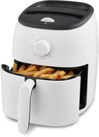 DASH Tasti-Crisp™ Electric Air Fryer Oven, 2.6 Qt., White – Compact Air Fryer for Healthier Food in Minutes, Ideal for Small Spaces - Auto Shut Off, Analog, 1000-Watt
