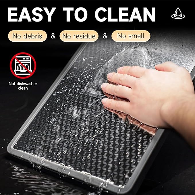 Titanium Cutting Boards for Kitchen, Cutting Board Double Sided Food Grade, Pure Titanium and Wheat Straw PP, Dishwasher Safe Easy to Clean Size 15”×10”