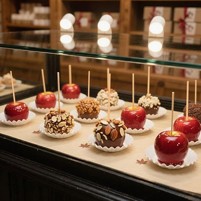 HANSGO 6.25" Natural Bamboo Skewers, Wooden Skewers for Appetizers, Grilling, Kebab, Cocktail, Caramel Apple, Chocolate Fountain, Φ=5mm, Perfect for Holiday Party, Baking Decorating, Stocking Stuffers