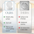 BTaT- Porcelain White Dinner Plates, Set of 6, 10.6 inch, Salad Serving Modern Round Dishes, Smooth Glaze, Dishwasher Safe, Microwave Safe, Oven Safe, Scratch Resistant